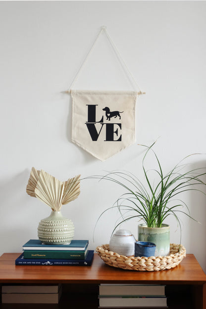 Love Dachshund Wall Hanging