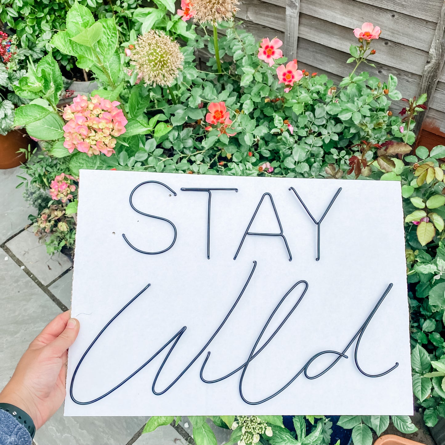 'STAY Wild' Wire Sign