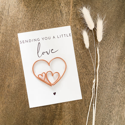 Sending Love Heart Card